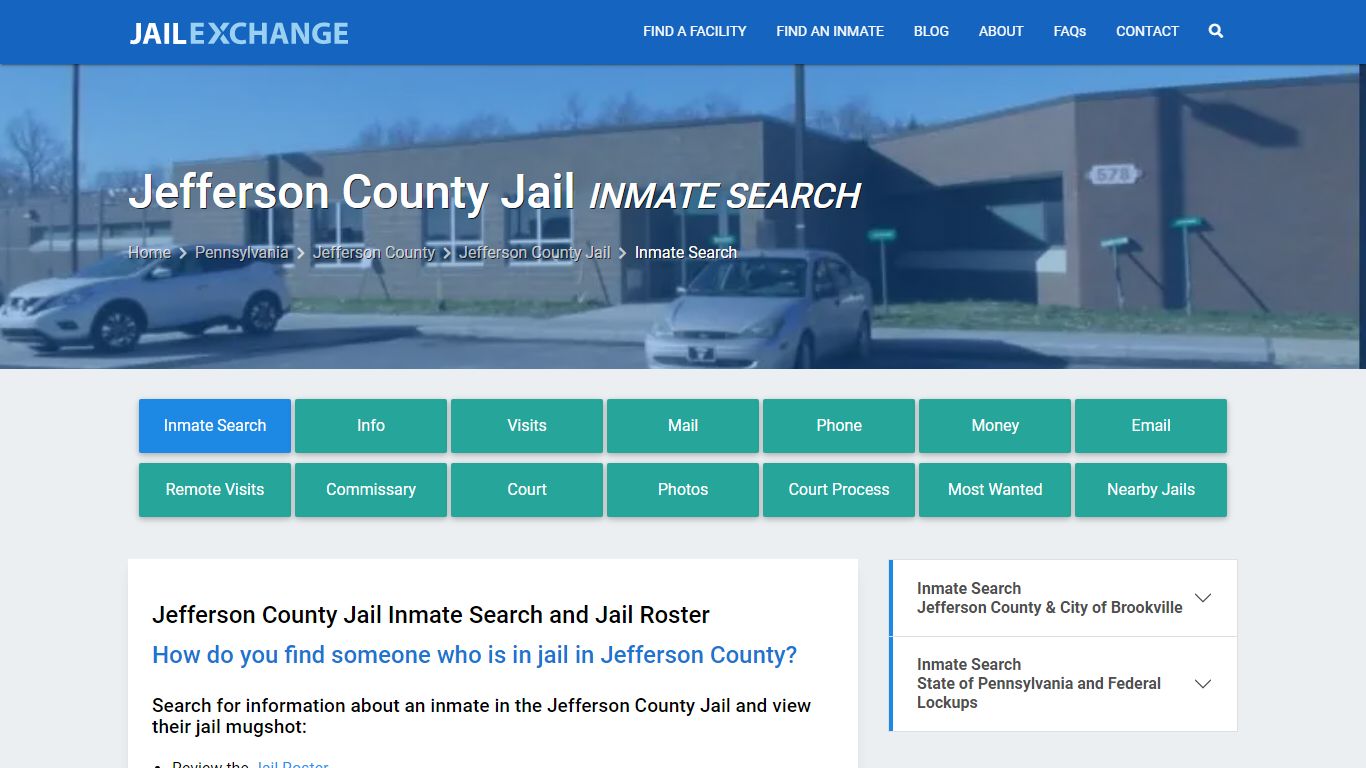 Jefferson County Jail Inmate Search - Jail Exchange